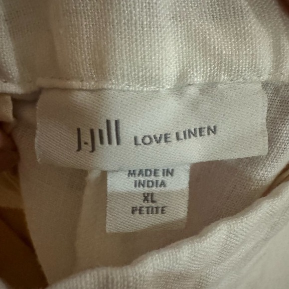 J.Jill Women’s Linen Pull-On Cropped Pants Size XL - Picture 5 of 5